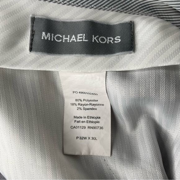 Michael Kors Men’s Grey Suit Dress Pants 32W x 30L Classic Gray Slacks - Picture 4 of 8